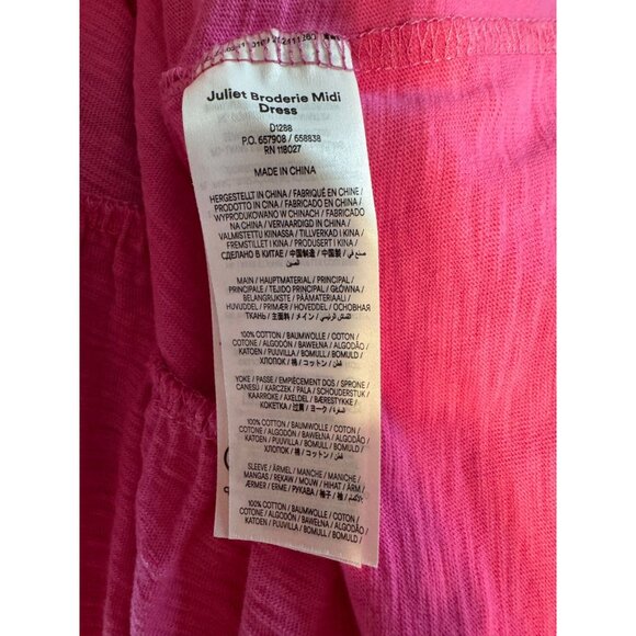 Boden Maxi Dress 8 L Cotton Colorful Smocked Pockets Short Sleeve Washable NEW - Picture 15 of 16